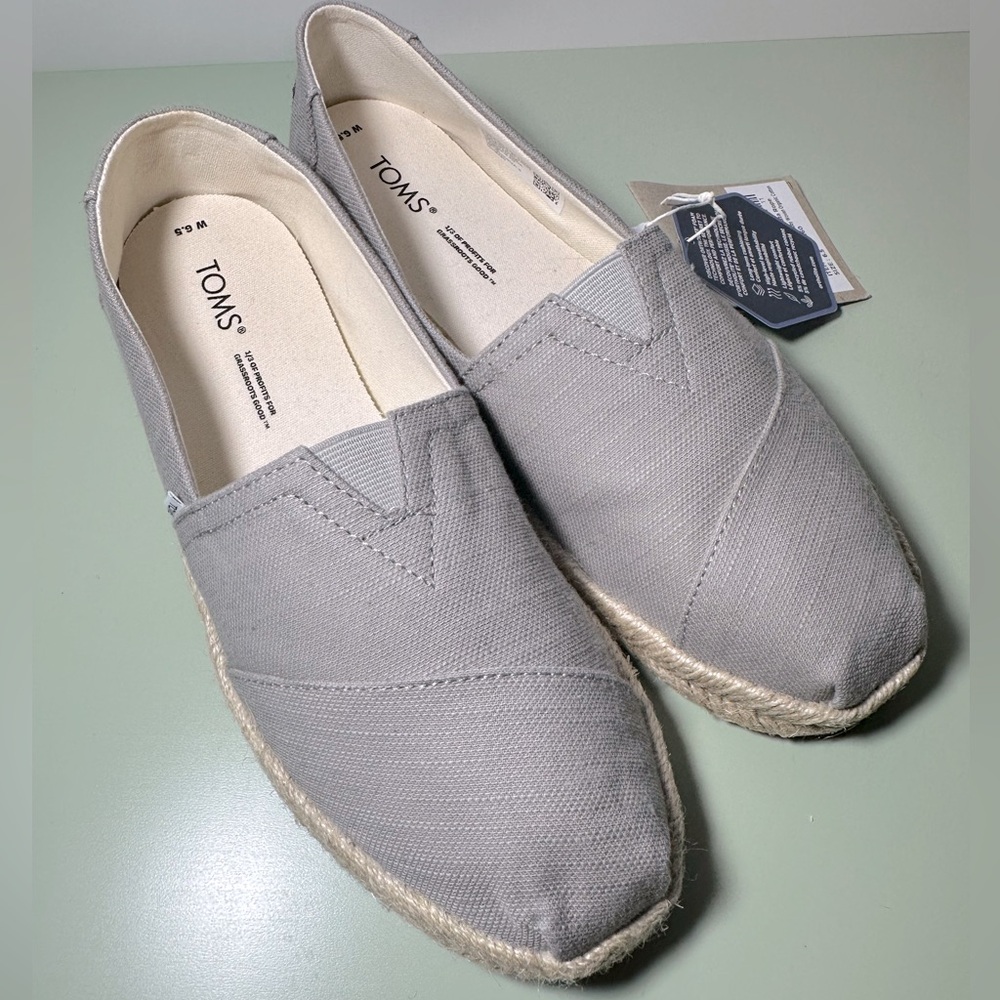 TOMS Alpargata Rope Espadrille Slip-On - Grey